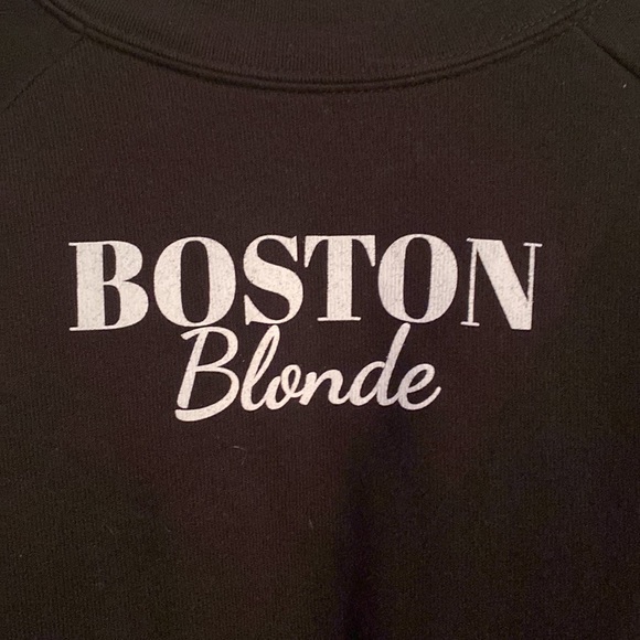 Elsewhere | Boston Blonde Cropped Crew neck Sweatshirt - Picture 2 of 5